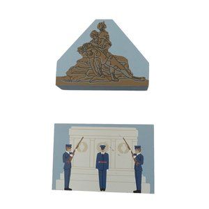 Cat's Meow Village Vietnam Women's Memorial 282 and Tomb of Unknowns #278 Signed